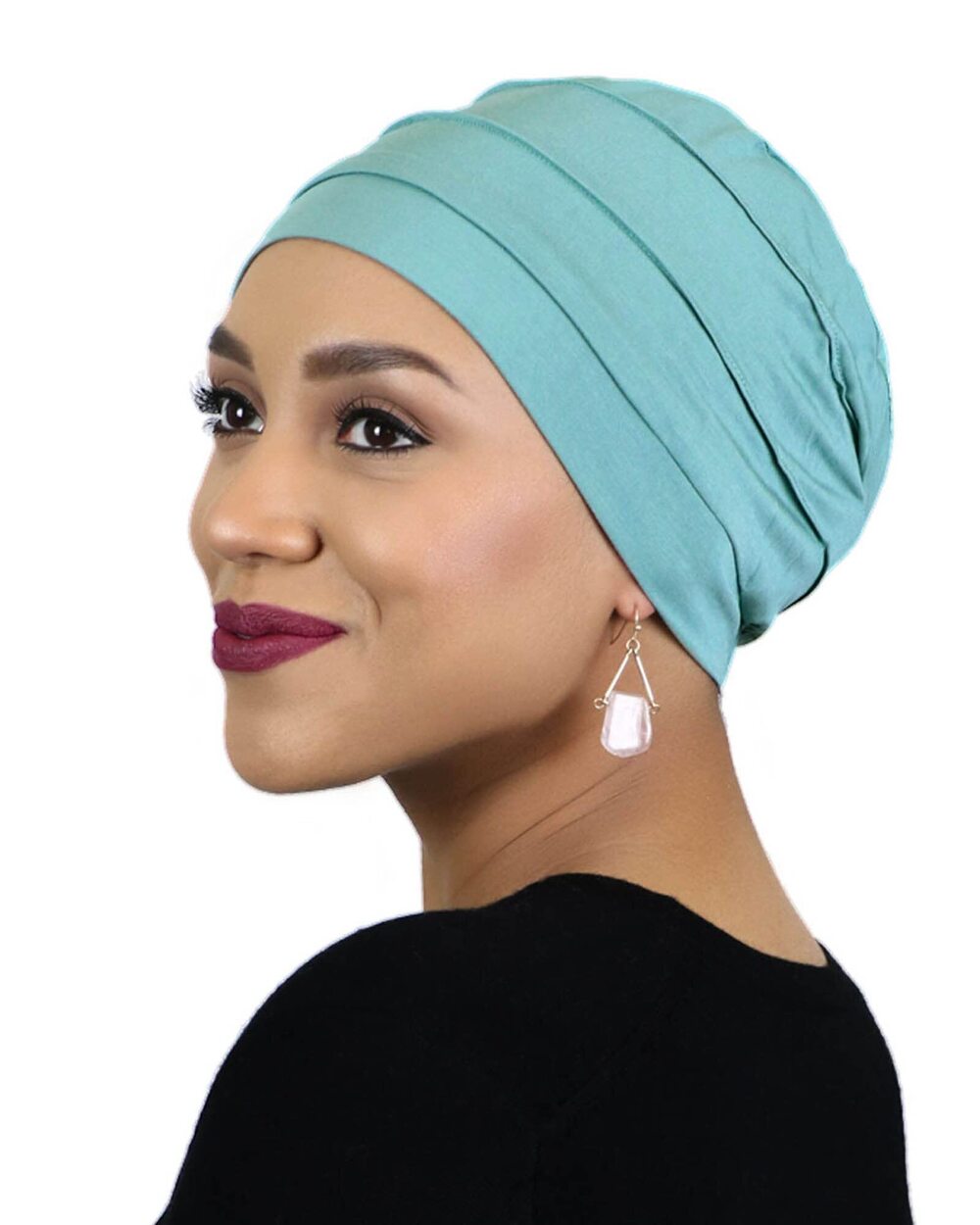 4483 Chemo Cap Cancer Headwear Bamboo Turban 50+ UPF Sun Protection